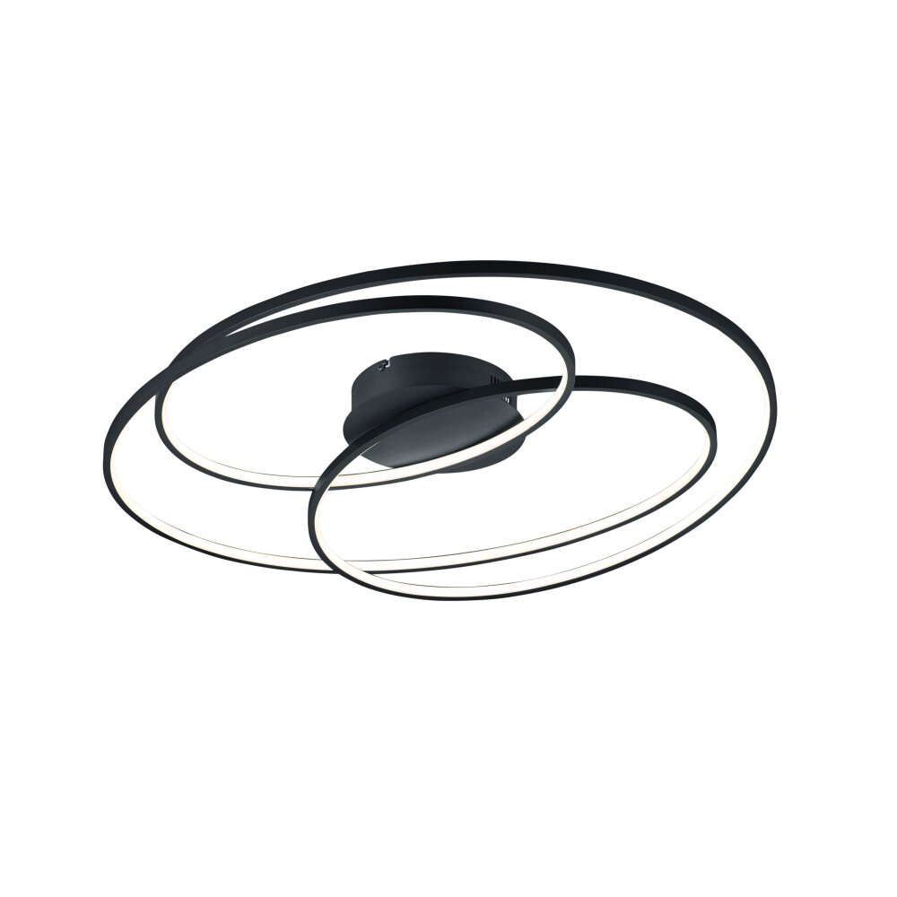 Trio Leuchten Gale Deckenleuchte LED Schwarz, 1-flammig main product photo