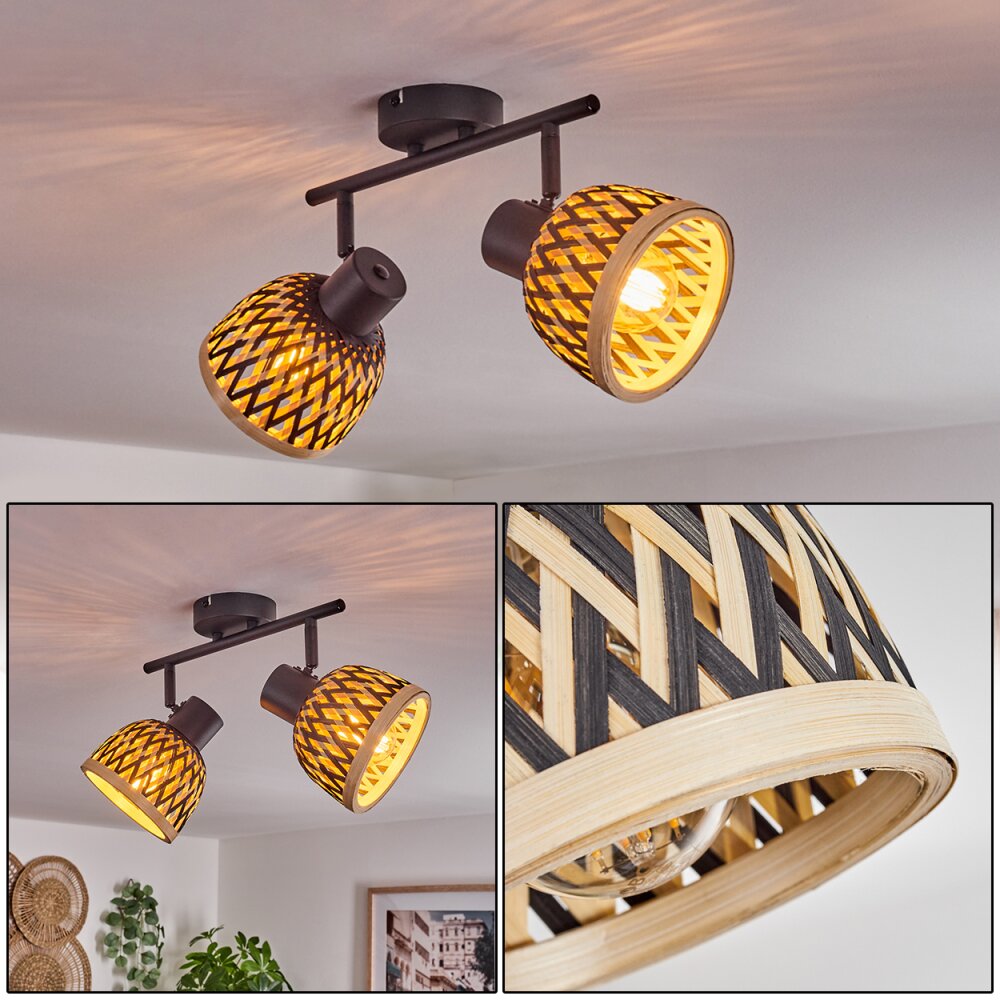 Barayn Deckenleuchte Schwarz, 2-flammig main product photo