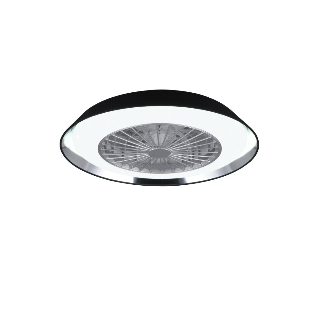 Reality VARBERG Deckenventilator LED Schwarz, 1-flammig, Fernbedienung main product photo