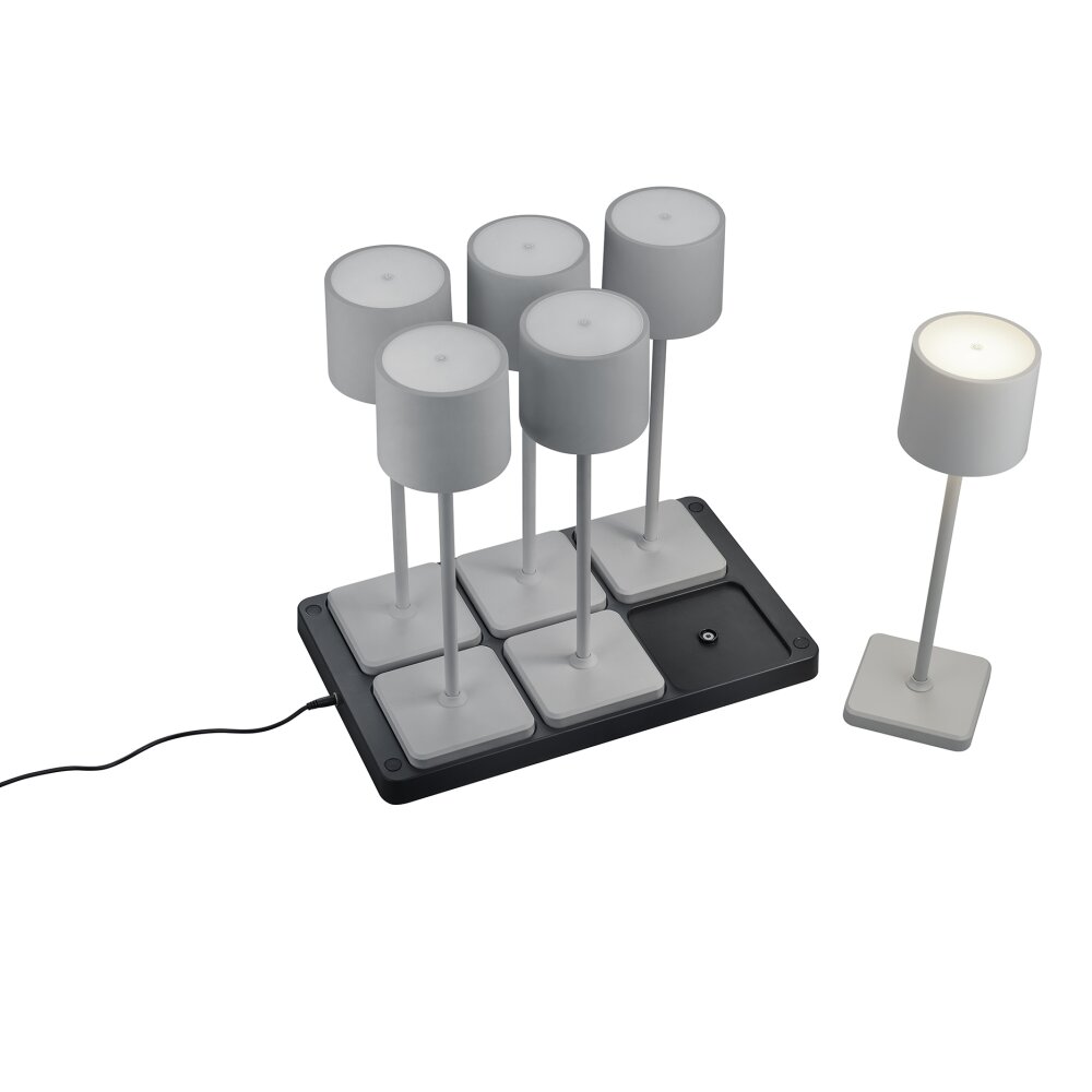 Reality FERNANDEZ Tischleuchte LED Grau, 1-flammig main product photo