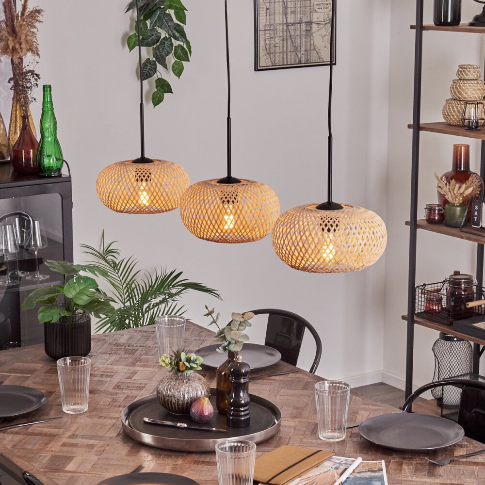 Bauro Hängeleuchte 25cm Schwarz, 3-flammig main product photo