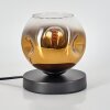 Ripoll Tischleuchte Glas 15 cm Schwarz, 1-flammig