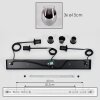 Vevino Pendelleuchte Glas 15 cm Schwarz, 3-flammig