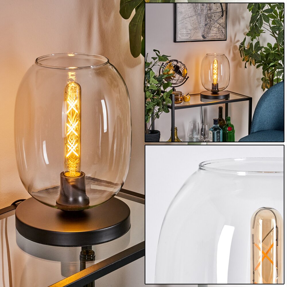 Apedo Tischleuchte Glas 20 cm Klar, 1-flammig main product photo