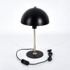 Pilz Look Sandvig Tischleuchte Gold, Schwarz, 1-flammig