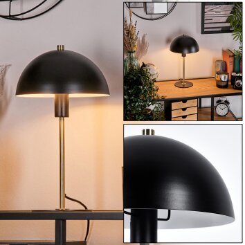Pilz Look Sandvig Tischleuchte Gold, Schwarz, 1-flammig