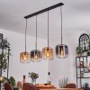 Lauden Hängeleuchte Glas 25 cm Bernsteinfarben, Klar, Rauchfarben, 4-flammig