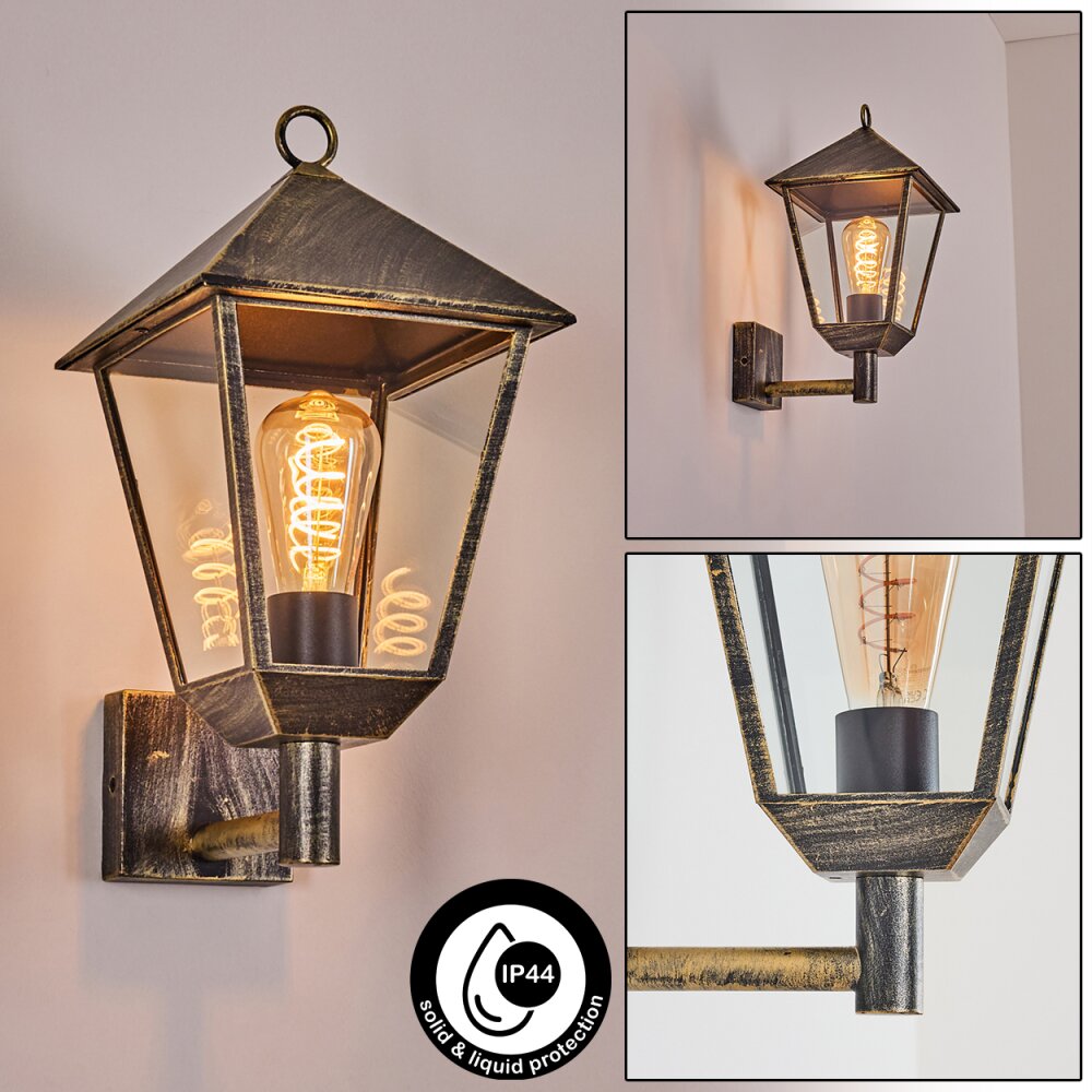 Anfei Außenwandleuchte Braun, Gold, 1-flammig main product photo