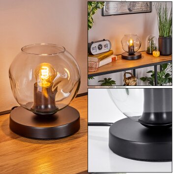 Ripoll Tischleuchte Glas 15 cm Schwarz, 1-flammig Ripoll Tischleuchte Glas 15 cm Schwarz, 1-flammig