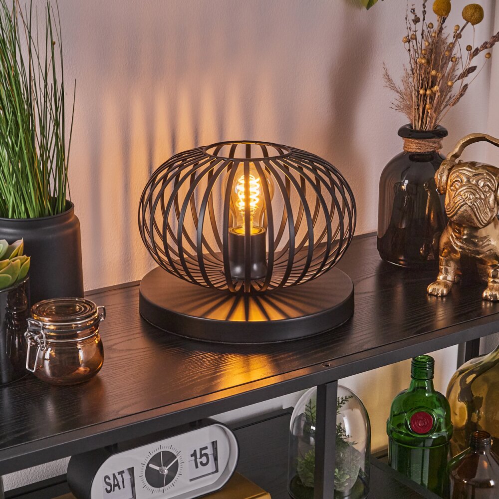 Oravi Tischleuchte 25cm Schwarz, 1-flammig