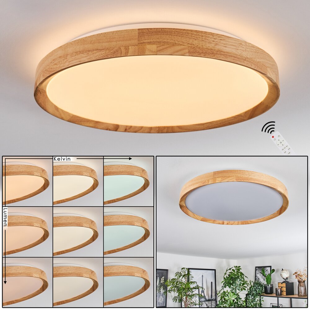 Sofo Deckenleuchte LED Weiß, 1-flammig, Fernbedienung main product photo