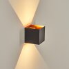 Tamarin Wandleuchte LED Kupferfarben, Schwarz, 1-flammig