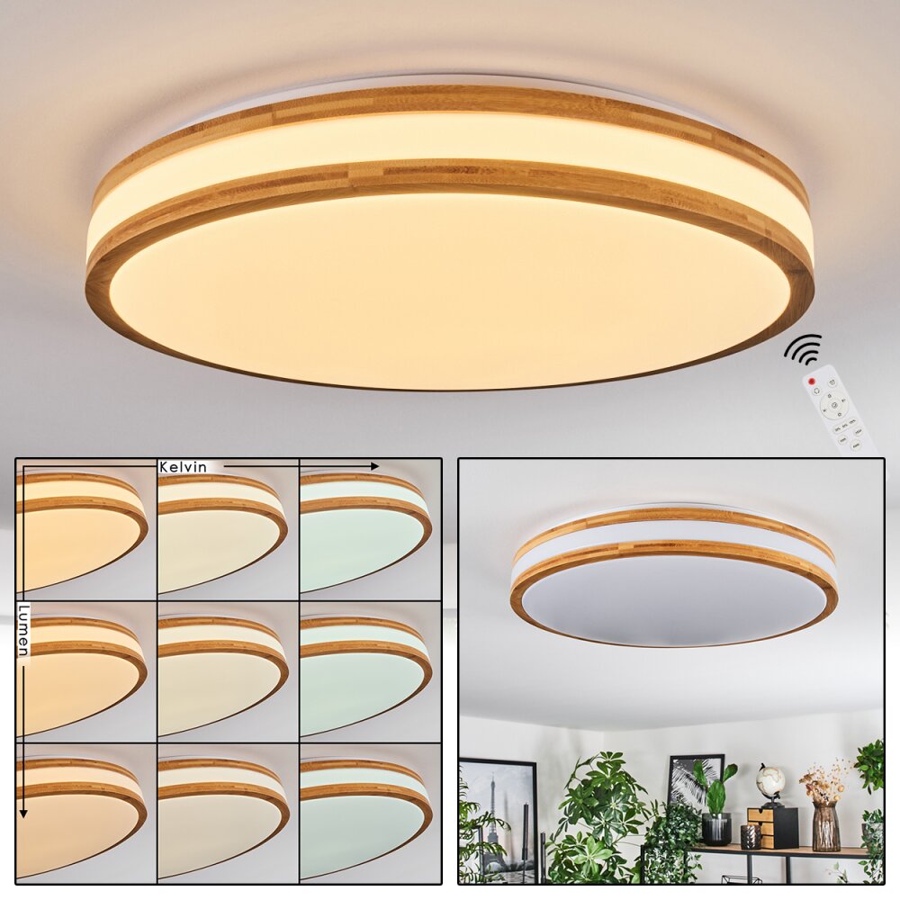 Sofo Deckenleuchte LED Weiß, 1-flammig, Fernbedienung main product photo