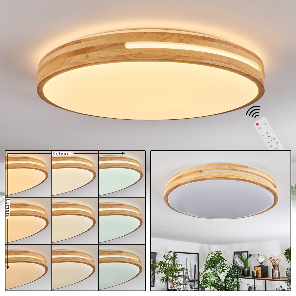 Sofo Deckenleuchte LED Weiß, 1-flammig, Fernbedienung main product photo