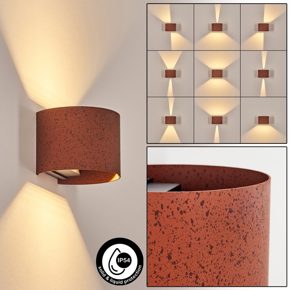 Tamarin Wandleuchte LED Rostfarben, Schwarz, 1-flammig main product photo