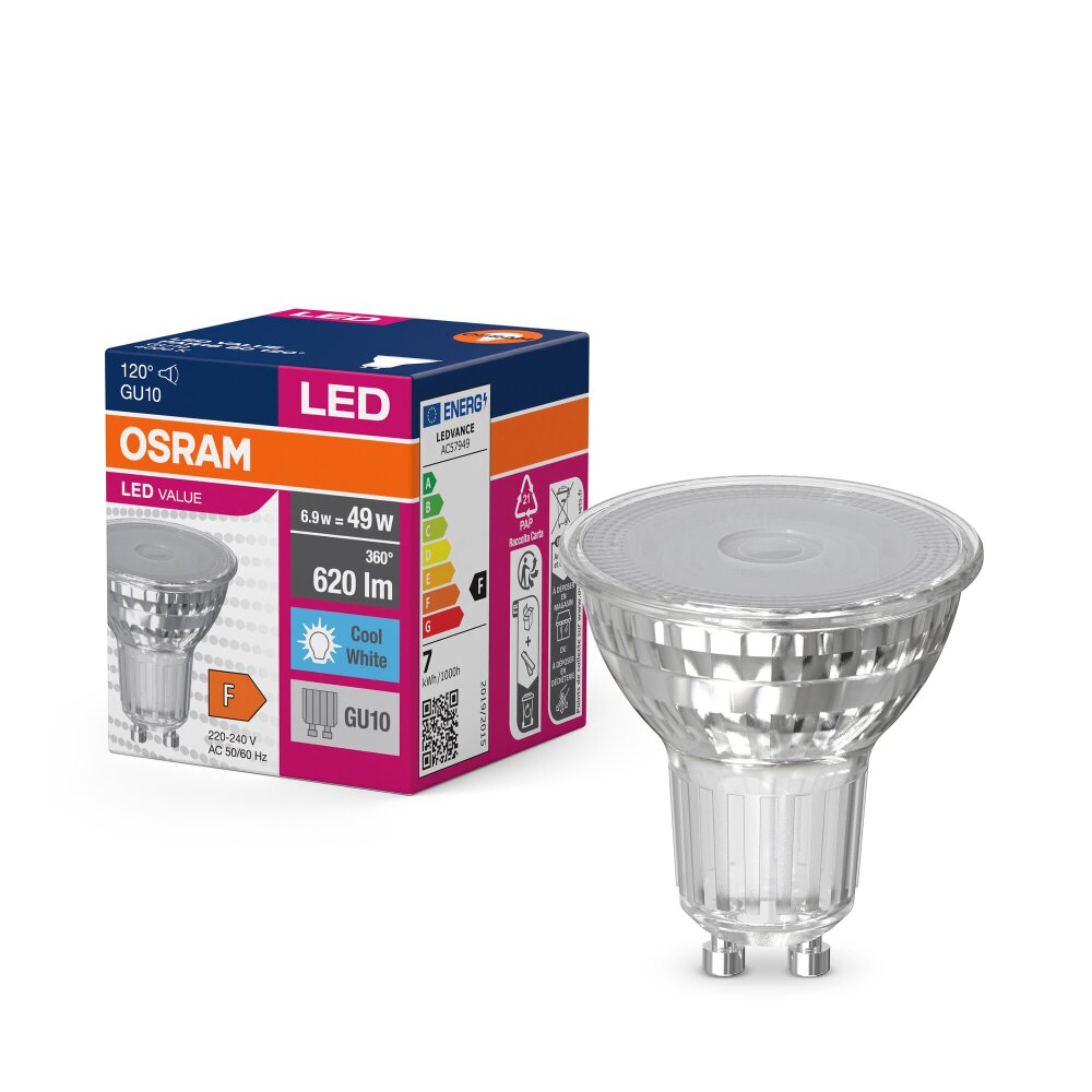 OSRAM LED Value GU10 6,9 Watt 620 Lumen 4000 Kelvin main product photo