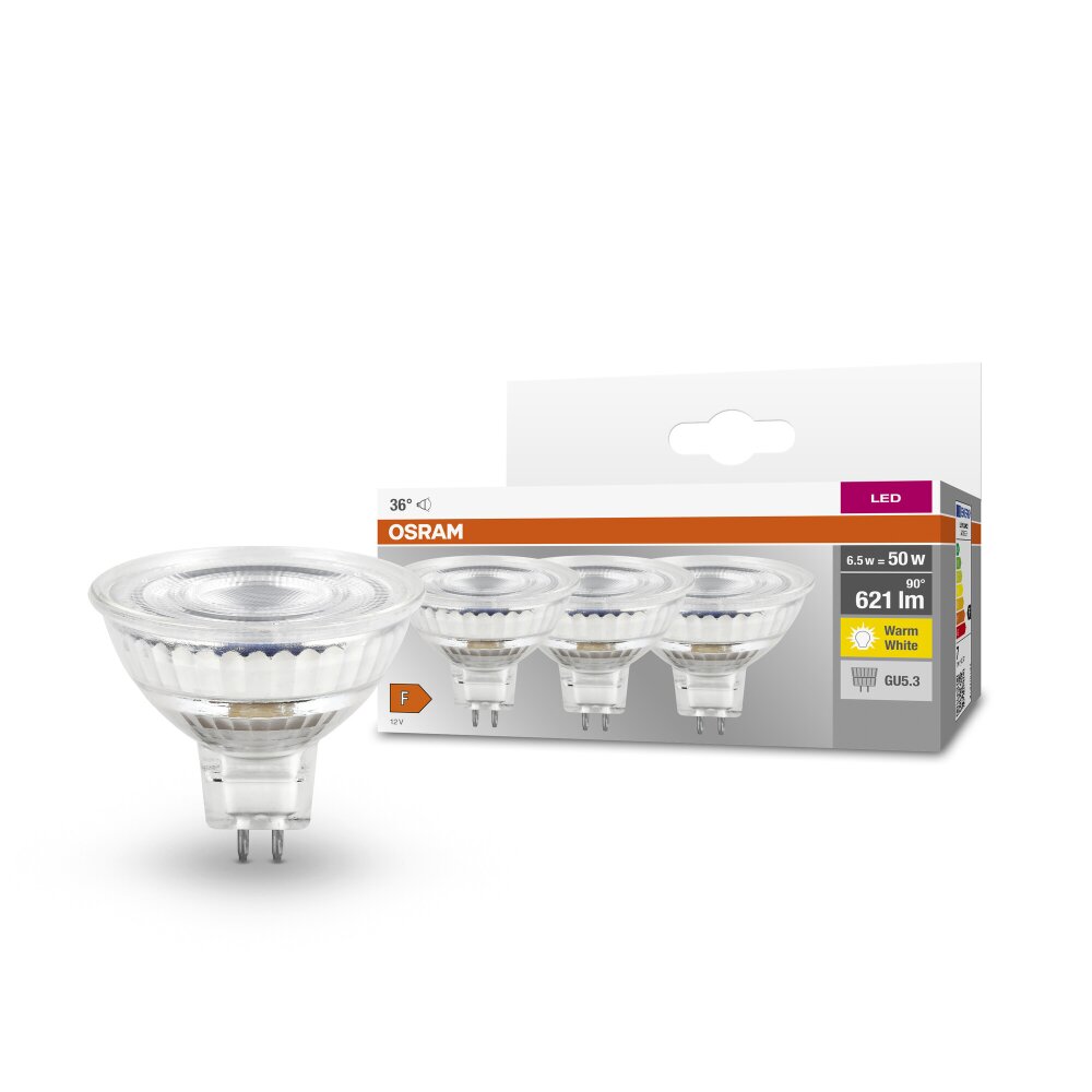 OSRAM LED BASE GU5.3 6,5 Watt 621 Lumen 2700 Kelvin main product photo