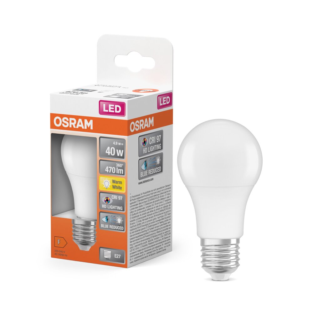OSRAM LED Star E27 4,9 Watt 470 Lumen 2700 Kelvin main product photo