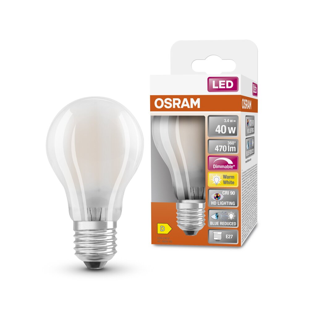 OSRAM LED Superstar E27 3,4 Watt 470 Lumen 2700 Kelvin main product photo