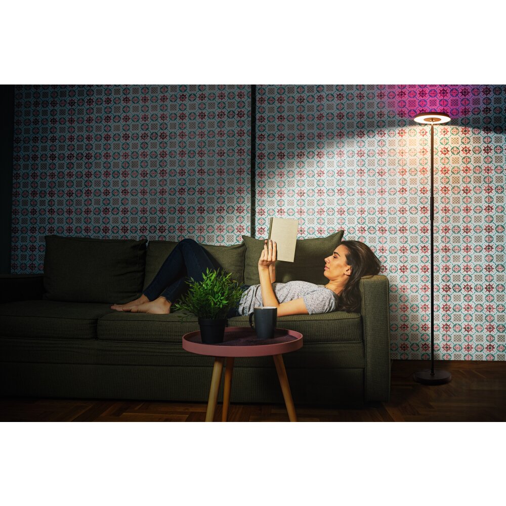 LEDVANCE Smart+ Wifi Stehlampe Schwarz, 1-flammig, Farbwechsler