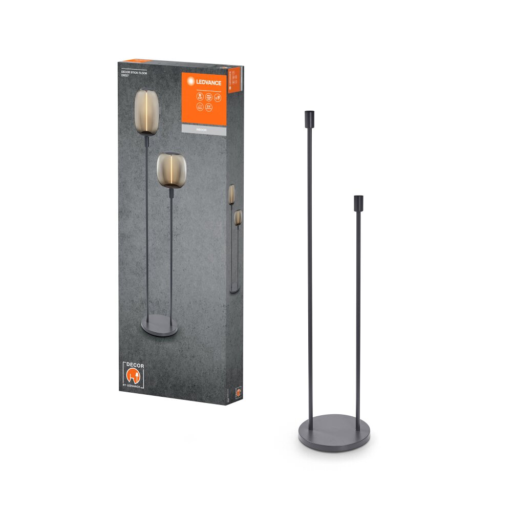 LEDVANCE Decor Stick Stehlampe Grau, 1-flammig main product photo