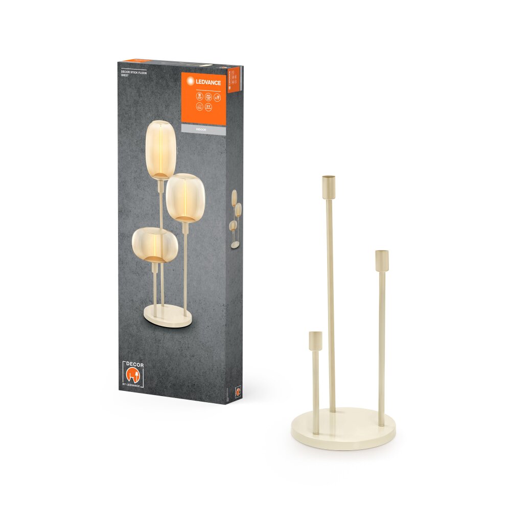 LEDVANCE Decor Stick Stehlampe Beige, 1-flammig main product photo