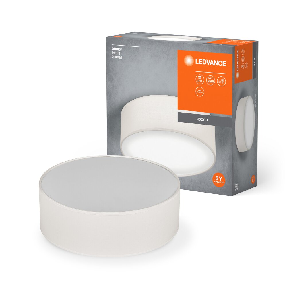 LEDVANCE Orbis Deckenleuchte Beige, 1-flammig main product photo
