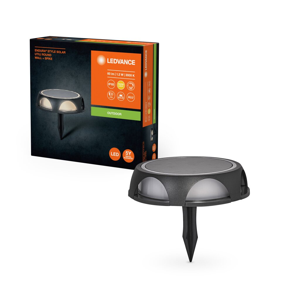 LEDVANCE Endura Solarleuchte Grau, 1-flammig main product photo