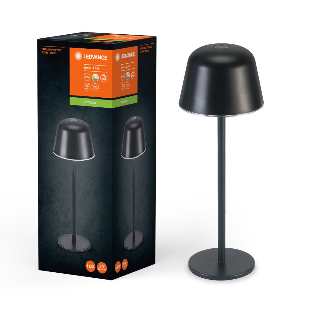 LEDVANCE Endura Tischleuchte Grau, 1-flammig main product photo