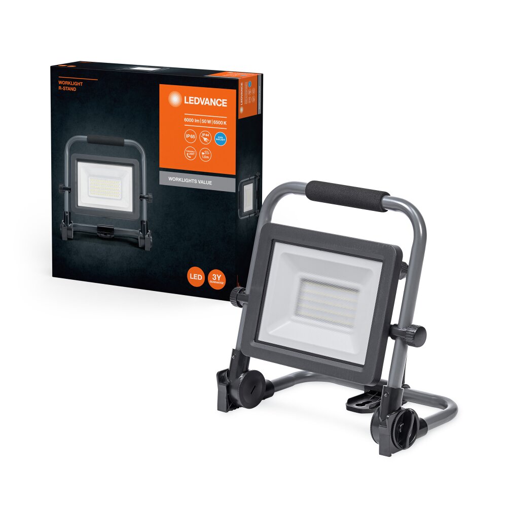LEDVANCE Led Worklight Baustrahler Grau, Schwarz, 1-flammig main product photo