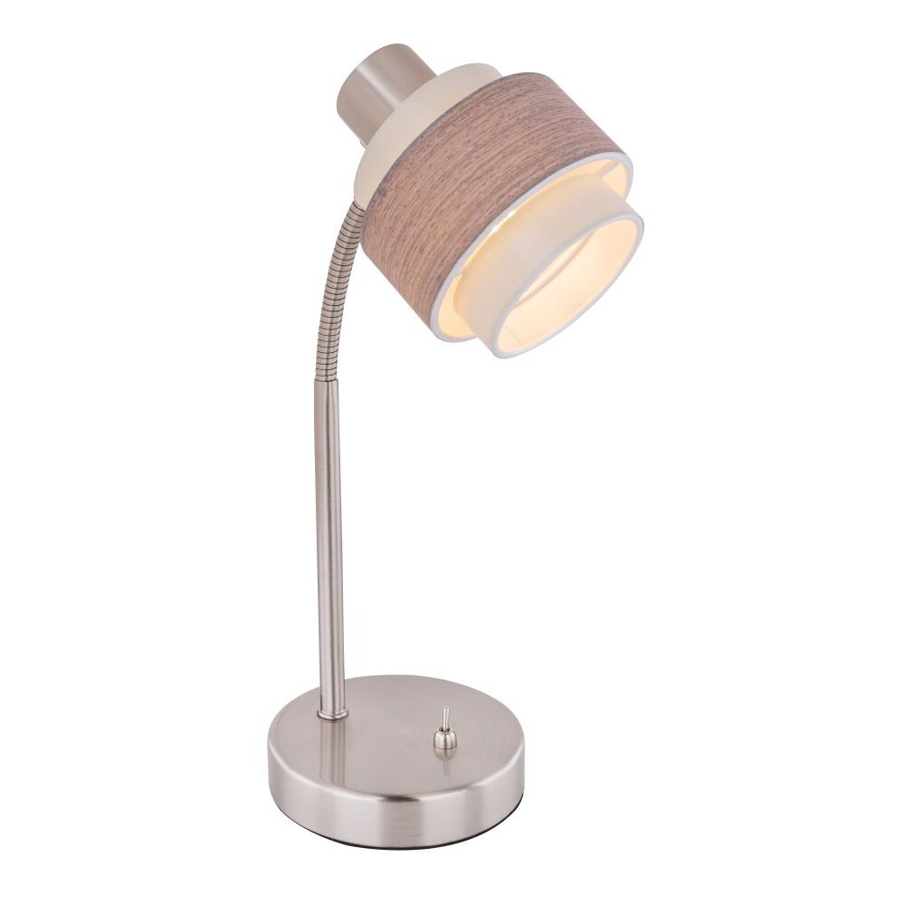Globo ASHGAAN Tischleuchte Nickel-Matt, 1-flammig main product photo