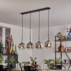Ripoll Pendelleuchte Glas 20cm Chrom, Klar, 4-flammig