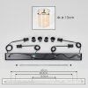 Parane Pendelleuchte Glas 15cm Bernsteinfarben, 4-flammig