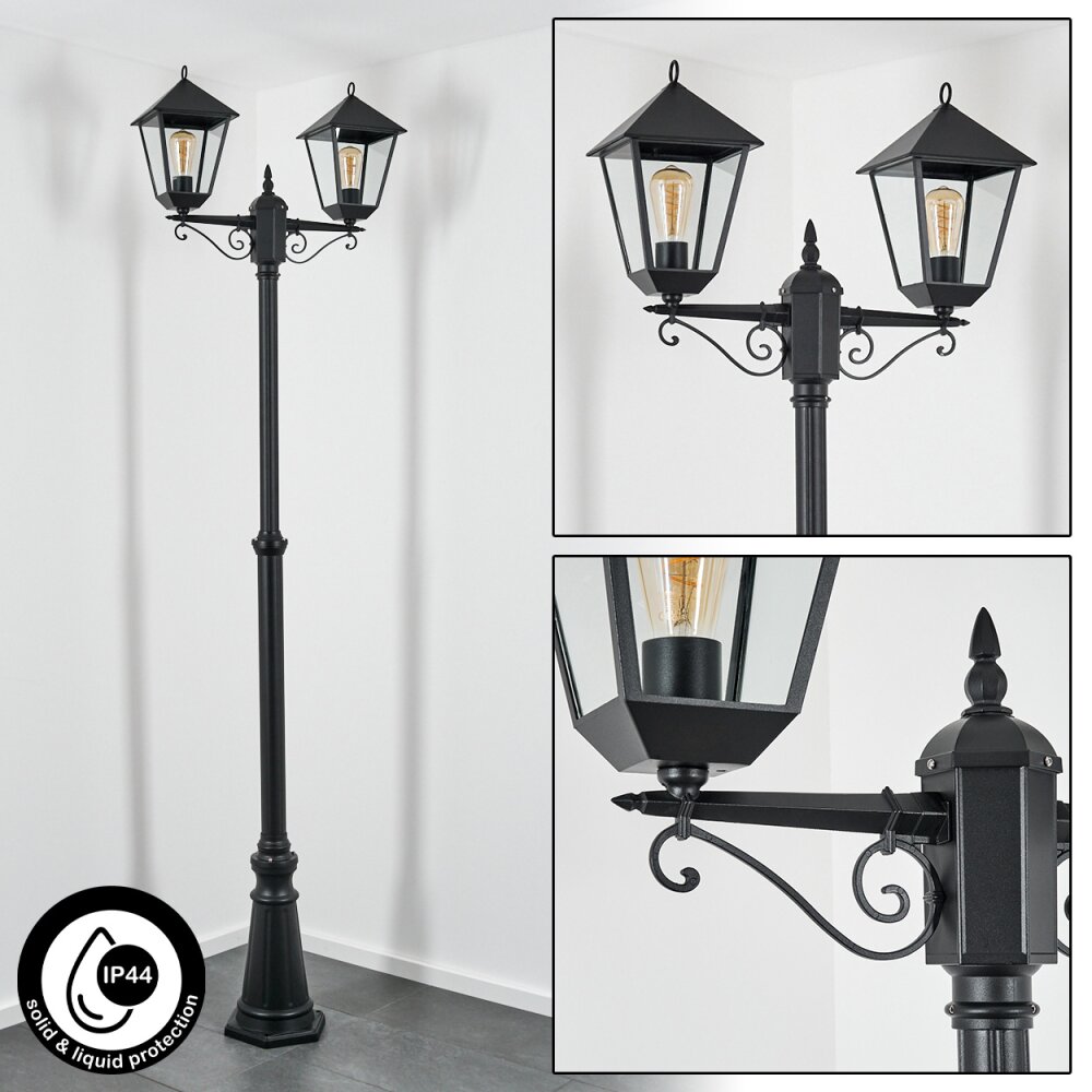 Anfei Wegeleuchte Schwarz, 2-flammig main product photo