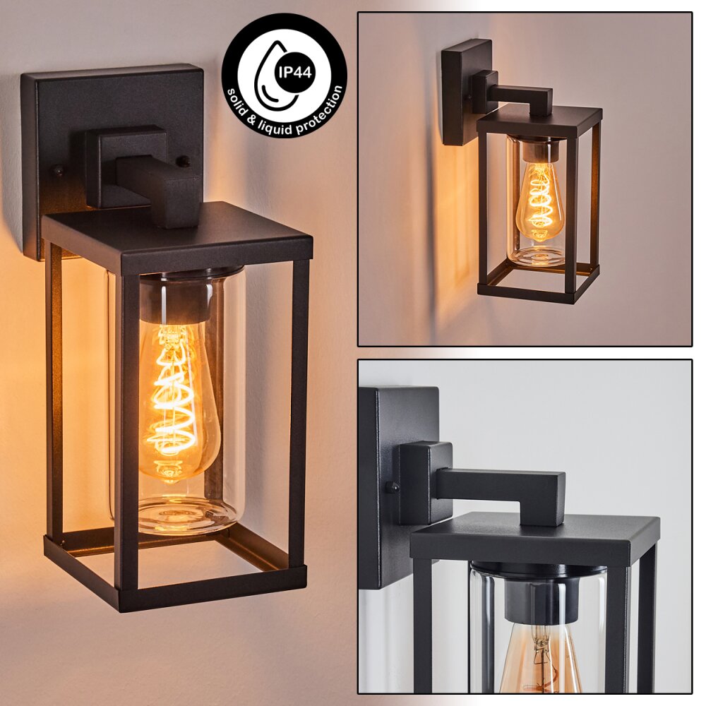 Avete Außenwandleuchte Schwarz, 1-flammig main product photo