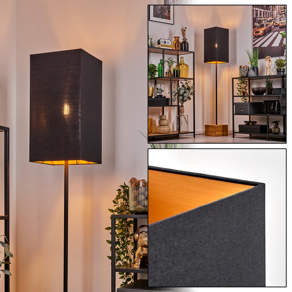 Geneva Stehleuchte Naturfarben, Schwarz, 1-flammig main product photo