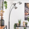 Gastor Stehleuchte Glas 15 cm Schwarz, 3-flammig