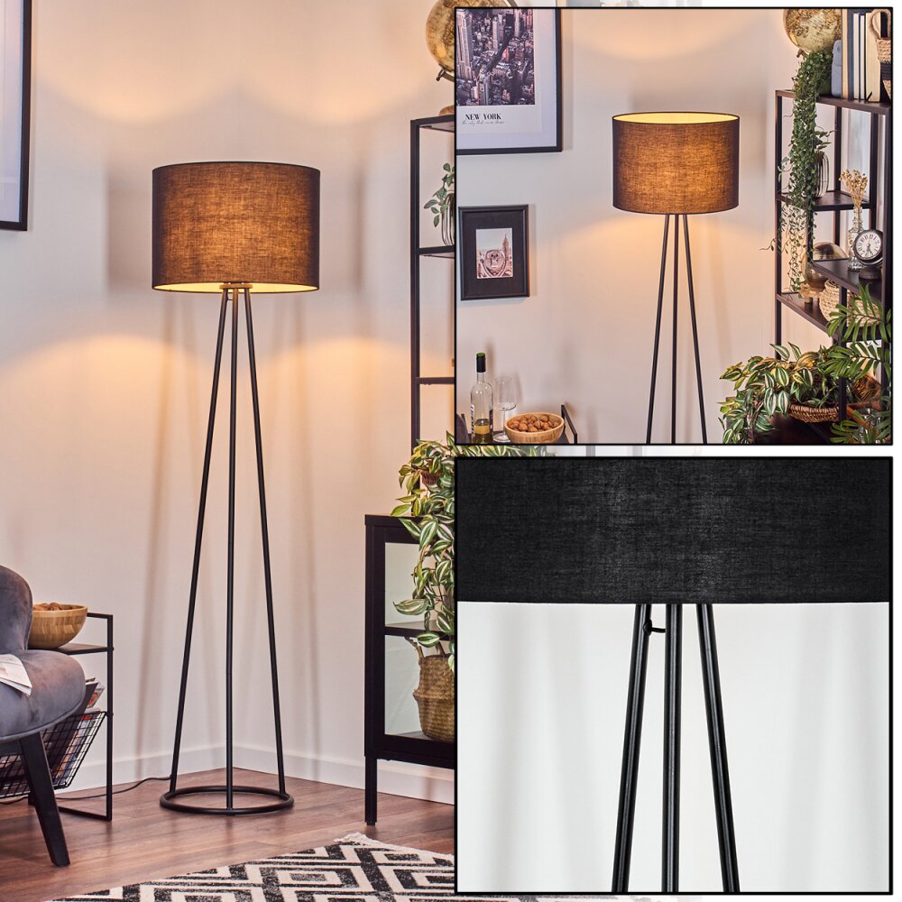 Bassagoda Stehleuchte Schwarz, 1-flammig main product photo