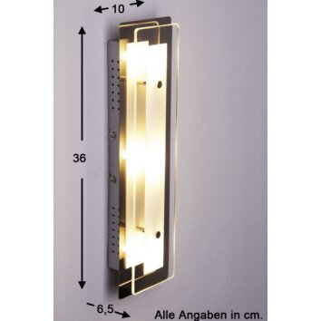 LED-Wandleuchte Lene 3x4 Watt 3000 Kelvin 300 Lumen LED-Wandleuchte Lene 3x4 Watt 3000 Kelvin 300 Lumen