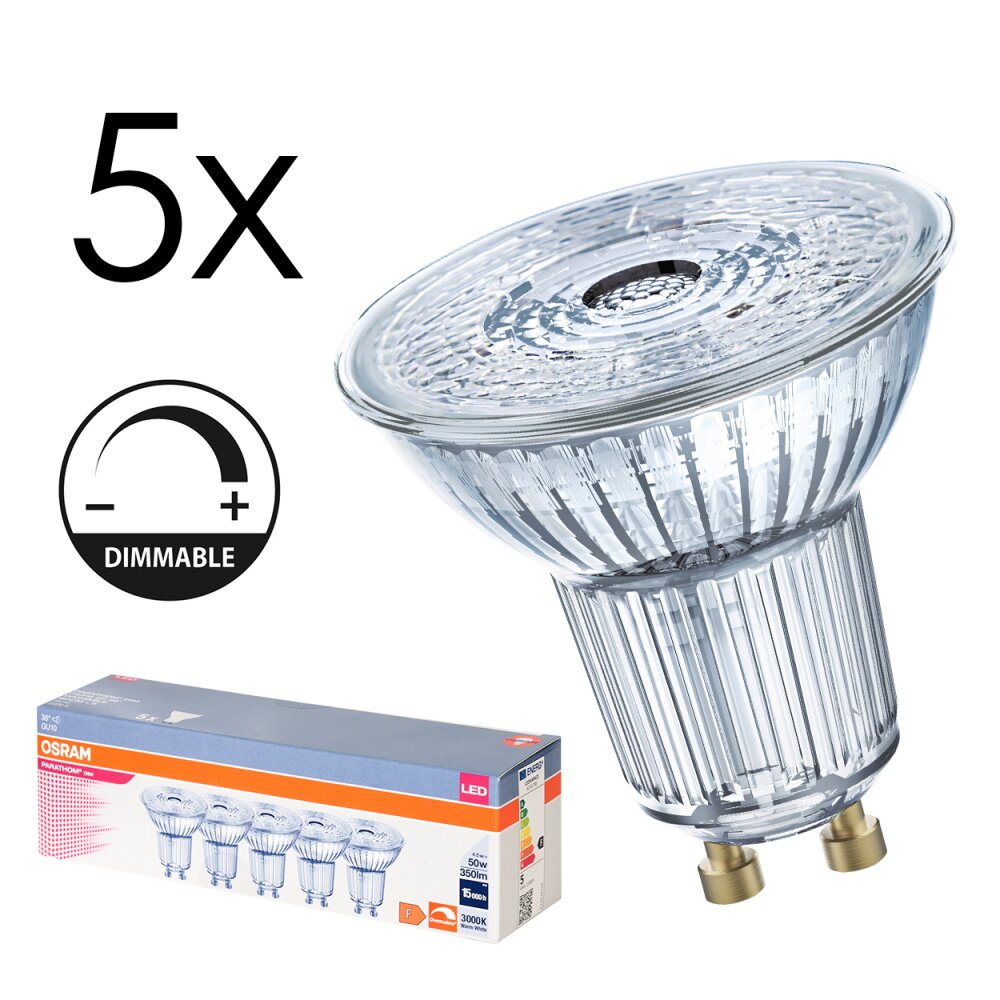 Osram LED GU10 4,5W 3000 Kelvin 350 Lumen main product photo