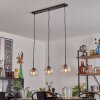Koyoto Pendelleuchte Glas 15 cm Bernsteinfarben, Klar, 3-flammig