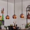 Koyoto Pendelleuchte Glas 15 cm Kupferfarben, 3-flammig