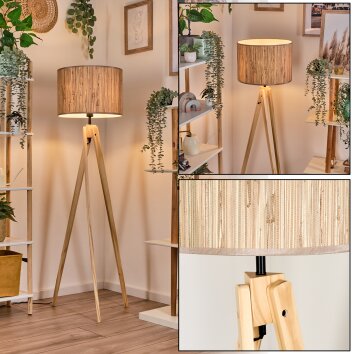 Bongal Stehleuchte Naturfarben, 1-flammig Bongal Stehleuchte Naturfarben, 1-flammig