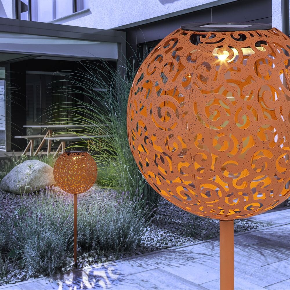 Globo SUNI Solarleuchte LED Rostfarben, 1-flammig main product photo