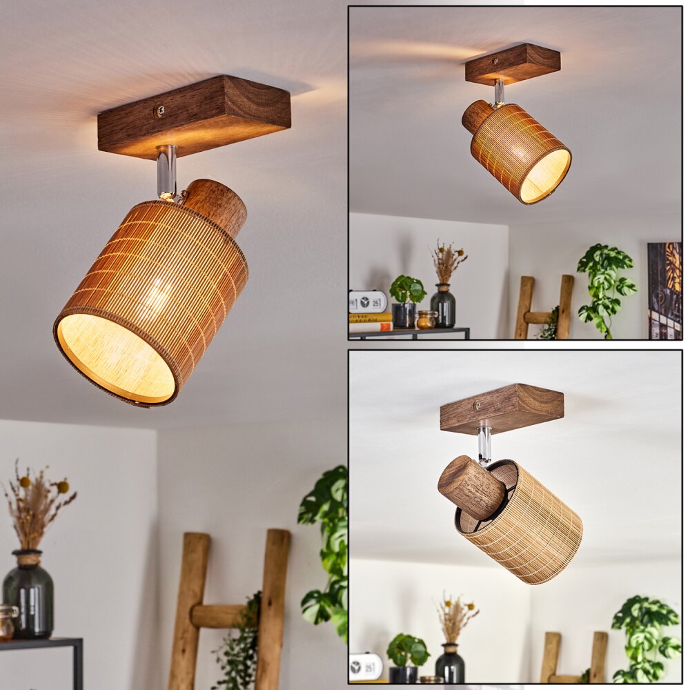 Kinnared Deckenleuchte Chrom, Dunkelbraun, 1-flammig main product photo