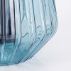 Telhais Tischleuchte Glas 17cm Blau, Schwarz, 1-flammig