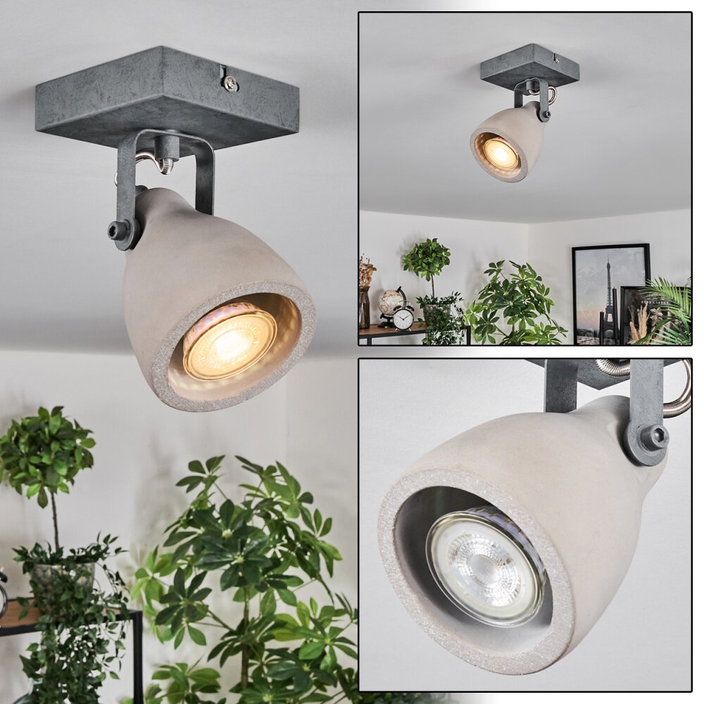 Lomma Deckenleuchte Stahl gebürstet, 1-flammig main product photo
