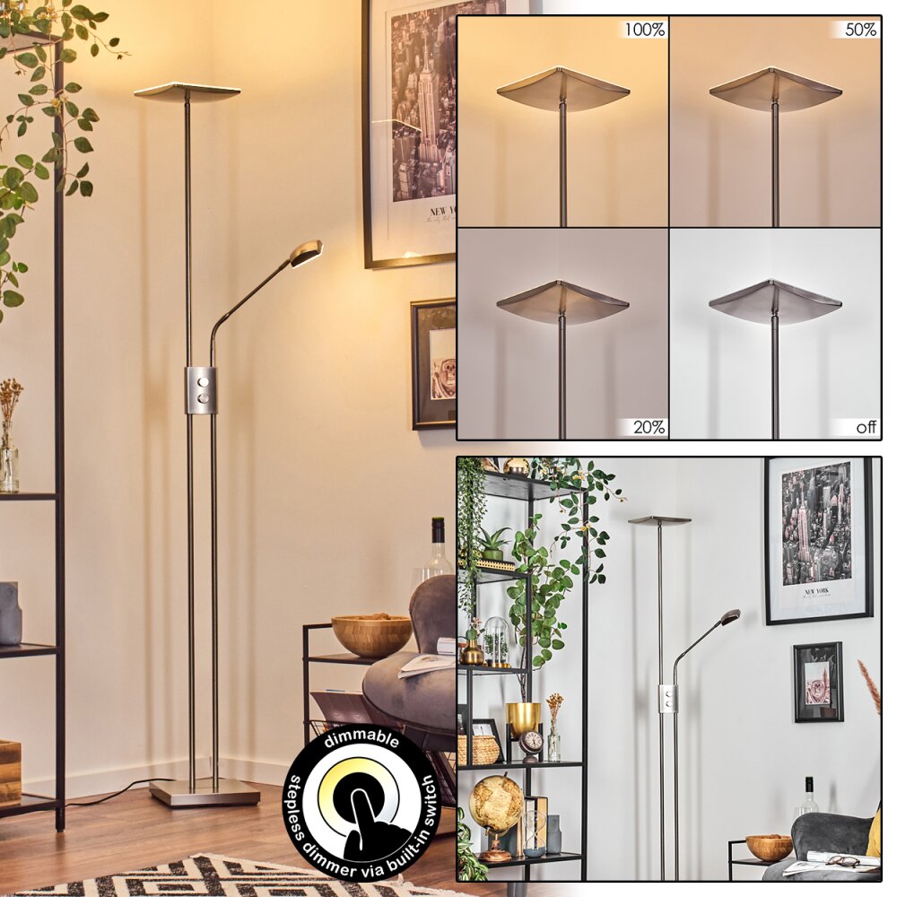 Antra Stehleuchte LED Nickel-Matt, 1-flammig main product photo