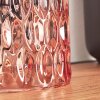 Sonhim Tischleuchte Glas 11 cm Rosa, Schwarz, 1-flammig