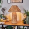 Pilzlampe Paiol Tischleuchte 32 cm Beige, Naturfarben, 1-flammig